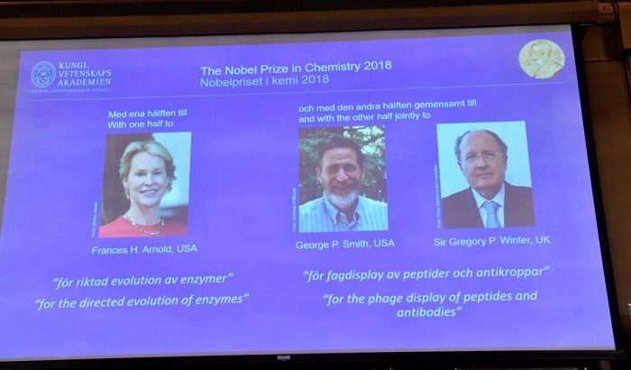 Trio win Nobel Chemistry Prize for evolution research
